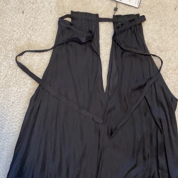 BCBG MacAzria Ellah wide leg black jumpsuit Medium - Picture 6 of 10